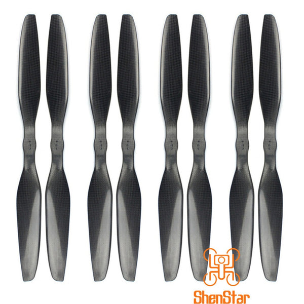 JMT 1pack of 4Pairs 1855 3K Carbon Fiber Propellers CW CCW 18x5.5 CF Props  for DIY Multicopter 18 inch  Drone Accessory