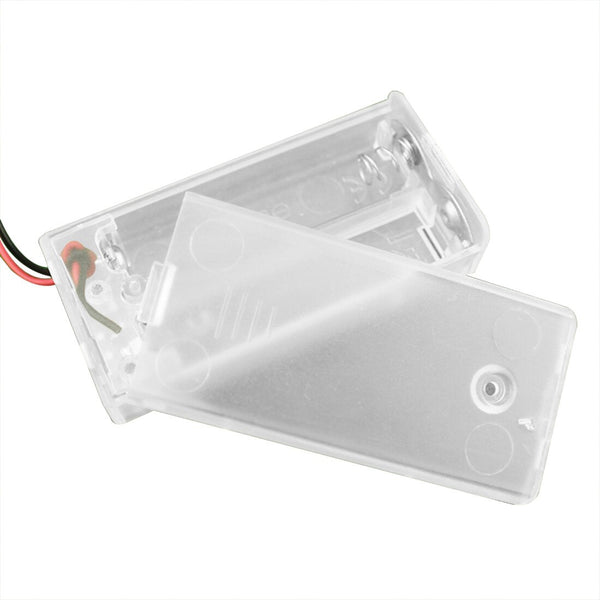 Feichao 2 AA Battery Holder Box Case With Switch New 2 AA  Batteries Storage Protector Cover Transparent For RC Car DIY Smart Circuit