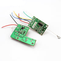 Feichao 4CH 27MHZ Remote Transmitter & Receiver Board with Antenna for DIY RC Car Robot