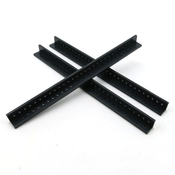 2Pcs Angle-Long Perforated Plastic Strip Profile Manual DIY / Axle Frame Bracket / Smart Car Robot Accessories