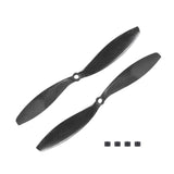 QWinOut 3k Carbon Fiber CW CCW Propellers 8x4.5 9x4.7 10x4.5 10x4.7 11x4.7 12x3.8 12x4.5 14x4.7 CF Props for Racing Drone FPV Racer