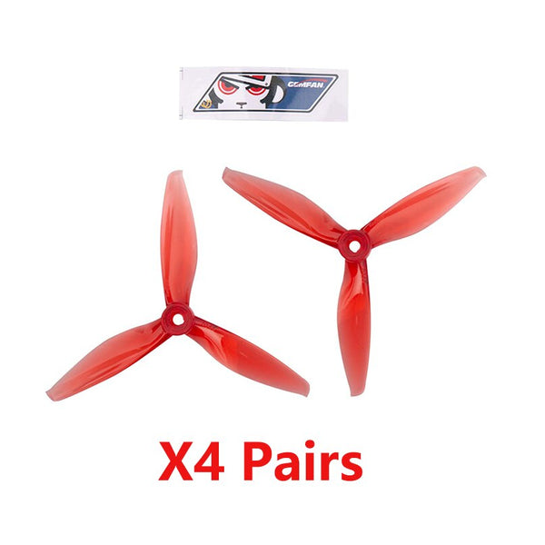 4 Pairs Gemfan 4032 3-Paddle Propeller Compatible 5mm Mounting Hole for 1406-2205 Motor for RC Multicopter Drone