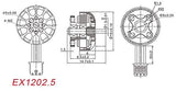 HAPPYMODEL EX1202.5 1202.5 6400KV 2-3S Brushless Motor 1.5mm CW CCW Crux3 RC FPV Racing Freestyle 3Inch Toothpick Drones