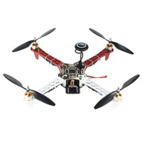 QWinOut F450 DIY Drone Kit Quadcopter 1000KV A2212 13T Motor 30A ESC APM2.8/minipix/PIXHAWK  Flight Control 2200Mah Lipo Battery Radiolink T8FB TX