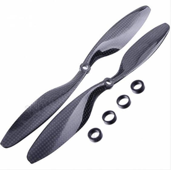 QWinOut 12x4.5 3K Carbon Fiber Propeller CW CCW 1245 CF Props Blade For RC Quadcopter Hexacopter Multi Rotor UFO