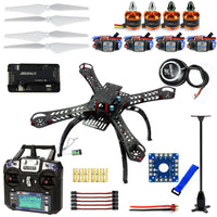 QWinOut Assembled RC Helicopters with APM2.8 Flight Control+FS-i6 6CH Transmitter+6M GPS with Compass X4M380L Series DIY RC Drone Kit