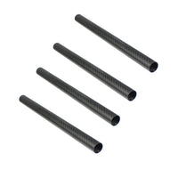 4PCS DIY Quadcopter Twill Matte High Hardness 3K Carbon Fiber Circular Tube Length 351mm for RC Model Airplane