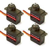 4PCS FEICHAO Classic Servos 9g SG90 MG90S For RC Planes Fixed Wing Aircraft Model Telecontrol Aircraft Parts Toy Motors