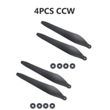 4PCS Hobbywing FOC Folding Carbon Fiber Plastic 3411 CW CCW Propeller For The Power System Of X9 Motor Agricultural Drones