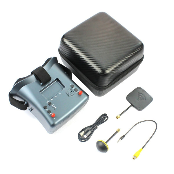 rc goggles QWinOut 5.8G 40CH FPV Goggles 800*480 LS-008D 4.3inch Built-in Battery for RC Racer DIY Quadcopter Drone FPV Transmission Accessory