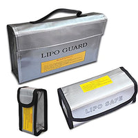 QWinOut 3Pcs/Set L M S Size RC LiPo Battery Safe Bag Fireproof Safety Guard Charging Sack