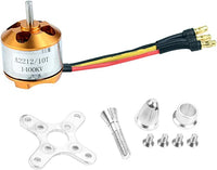 QWinOut A2212 1400KV Brushless Outrunner Motor 10T + 30A Speed Controller ESC + 3.5mm Banana Connectors for DIY RC Drone Aircraft KK 4 Axle Copter UFO