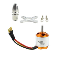 QWinOut A2217 950KV 1250KV 1500KV 2300KV Outrunner Brushless Motor 3-4S For RC Airplane Aircraft DIY Drone 6/7/8/9/10/11inch Props