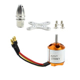 QWinOut A2217 950KV 1250KV 1500KV 2300KV Outrunner Brushless Motor 3-4S For RC Airplane Aircraft DIY Drone 6/7/8/9/10/11inch Props