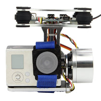Aluminum 2-axis Gimbal Camera Mount PTZ Steady with Brushless Motor Controller for DJI Phantom Trex 500 / 550 Series