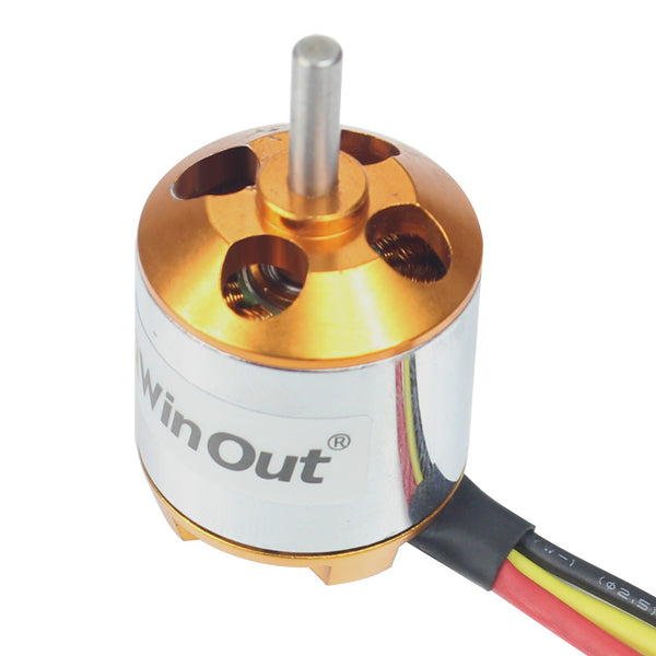 QWinOut A2217 950KV 1250KV 1500KV 2300KV Outrunner Brushless Motor 3-4S For RC Airplane Aircraft DIY Drone 6/7/8/9/10/11inch Props
