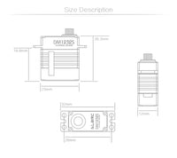 ALZRC DM1232S CCPM Micro Digital Metal Servo For RC Helicopter Aircraft