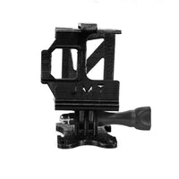 JMT 3D Printed Camera Mount TPU Protective Case Cam Cover Housing with Tripod Fixed Mount Adapter and Screws for Action Camera DIY RC FPV Racing Drone Quadcopter (Black)