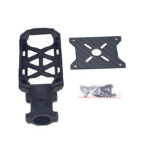 JMT 6PCS 16MM*14MM*185MM 3K Carbon Fiber Tube with 16mm Clamp Type Motor Mount Plate Holder & Z16 Folding Arm Tube Joint for 6-axle Aircraft RC Hexacopter DIY Copter Drone