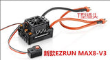 Hobbywing EzRun Max8 v3 T / TRX Plug Waterproof Brushless ESC + 4274 2200KV Motor +LED Programing for 1/8 RC Car Truck