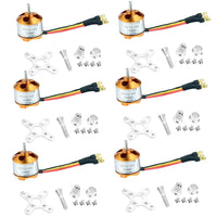 QWinOut 6pcs/Lot A 2212 A2212 1400KV Brushless Outrunner Motor With Mount 10T RC Aircraft/Multicopter 4 axle Quadcopter