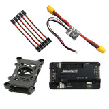 QWinOut APM 2.8 Multicopter Flight Controller Built-in Compass with Power Module Shock Absorber Extension Cable for DIY RC Drone Aircraft
