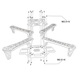 QWinOut DIY 2.4G 8CH KK V2.3 F450 Frame RC Quadcopter 4-Axle UFO Unassembly Kit RTF/ARF Basic Drone