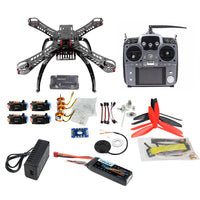 QWinOut X4M310L 310 mm Fiberglass Frame DIY GPS Drone FPV Multicopter Kit Radiolink AT10 2.4G Transmitter APM2.8 1400KV Motor 30A ESC