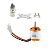 QWinOut A2217 950KV 1250KV 1500KV 2300KV Outrunner Brushless Motor 3-4S For RC Airplane Aircraft DIY Drone 6/7/8/9/10/11inch Props