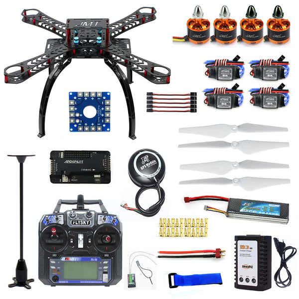 QWinOut DIY RC Drone Quadrocopter Full Set RTF X4M380L Frame Kit APM 2.8 GPS TX