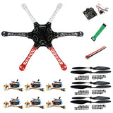 QWinOut F550 6-Axis DIY Drone Kit HexaCopter Hex-Rotor FlameWheel Kit + KK 2.3 Flight Controller ESC Motor Propeller