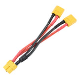 QWinOut XT60 Parallel Battery Connector Cable Extension Y Splitter for DIY RC Drone Toy Quadcopter