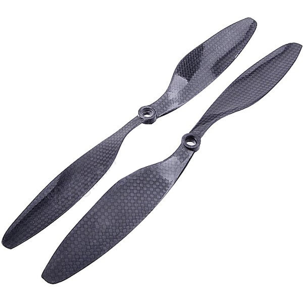 QWinOut 8x4.5 3K Carbon Fiber Propeller CW CCW 8045 CF Props Blade For RC Quadcopter Hexacopter Multi Rotor UFO Blcak Color Parts