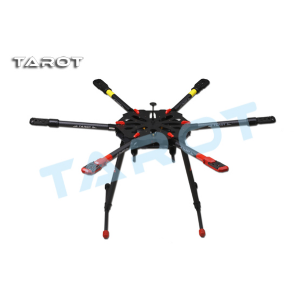 Tarot X6 TL6X001 6 axle Umbrella Carbon Foldable Hexacopter Frame Kit + Electronic Landing Skid Gear for RC Drone FPV