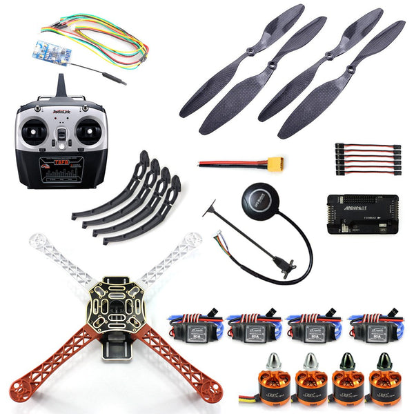 QWinOut DIY F450 2.4G 4Axis RC Quacopter Atitude Hold Drone with APM 2.8 Flight Control 450mm Wheelbase Wireless Transmission Brushless Drone