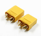 QWinOut XT90 Battery Connector Set 4.5mm Male Female gold plated banana plug Suit For 90-120A current