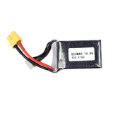 QWinOut 14.8V 45C 850MAH XT60 Lipo Battery Rechargeable for DIY RC Aircraft FPV Racing Drone