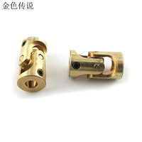 Feichao Brass Mini Cardan 3mm-3mm Counpling DIY Toy Accessories Universal joint  for DIY Car Boat  F17619