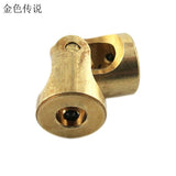 Feichao Brass Mini Cardan 3mm-3mm Counpling DIY Toy Accessories Universal joint  for DIY Car Boat  F17619