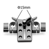 Feichao Camera Lens Support Bracket Mount Clamp Holder Aluminum Alloy Fit 15mm Rod Rail System Follow Focus for Nikon Canon Sony DSLR