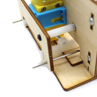Feichao DIY Wooden Lift Door DIY Primary and Secondary School Technology Homemade House Garage Model Electric Door Kit
