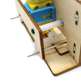 Feichao DIY Wooden Lift Door DIY Primary and Secondary School Technology Homemade House Garage Model Electric Door Kit