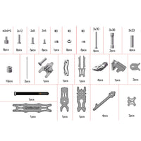 QWinOut DIY XY-5 5inch 220mm Carbon Fiber Quadcopter Frame Kit with 3D Printed Parts X Type 5mm Arm for HD FPV Freestyle RC Racing Drone