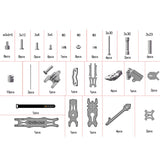 QWinOut DIY XY-5 5inch 220mm Carbon Fiber Quadcopter Frame Kit with 3D Printed Parts X Type 5mm Arm for HD FPV Freestyle RC Racing Drone