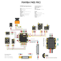 QWinOut  Mamba F405 Flight Controller Betaflight STM32 MPU6000 OSD 3-6S Built-in 5V/2A BEC for DIY FPV Racer Quadcopter Parts