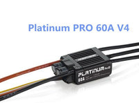 HobbyWing Platinum 50A / 60A  V3/ V4 Brushless Electronic Speed controller  ESC for RC Drone Heli  FPV Multi-Rotor