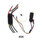 QWinOut  40A/60A/80A/100A Bidirectional Water-cooled Brushless ESC Underwater Propeller Thruster for RC Ship Car Airplane Boat