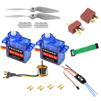 FEICHAO A2212 1000KV Brushless Motor 30A ESC SG90 9G Micro Servo 9 inch Propeller T/XT60 Plug for RC Fixed Wing Plane Helicopter