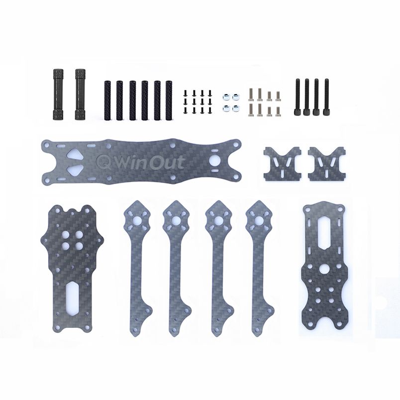 FEICHAO XY-4 175mm Wheelbase 3K Carbon Fiber RC Quadcopter Frame Kit ...