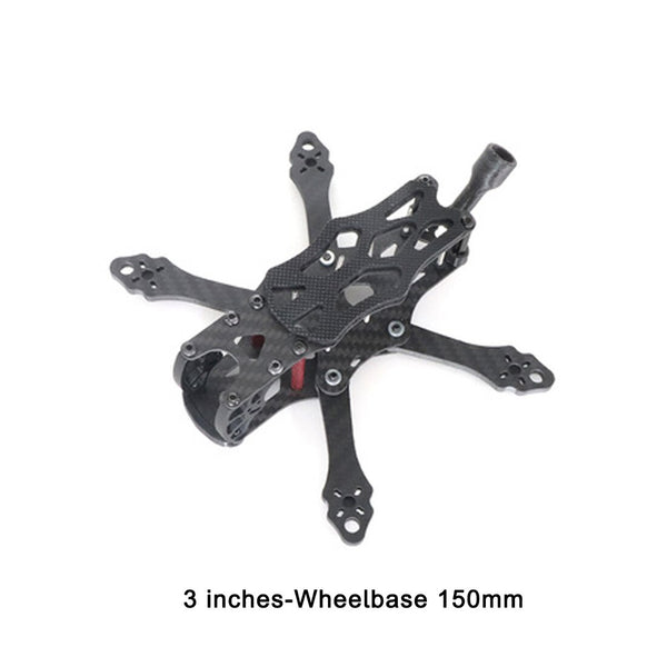 QWinOut  3inch 150mm 4inch 195mm Carbon Fiber Frame Kit with 4mm Thickness Arms for For APEX FPV Drone Quadcopter